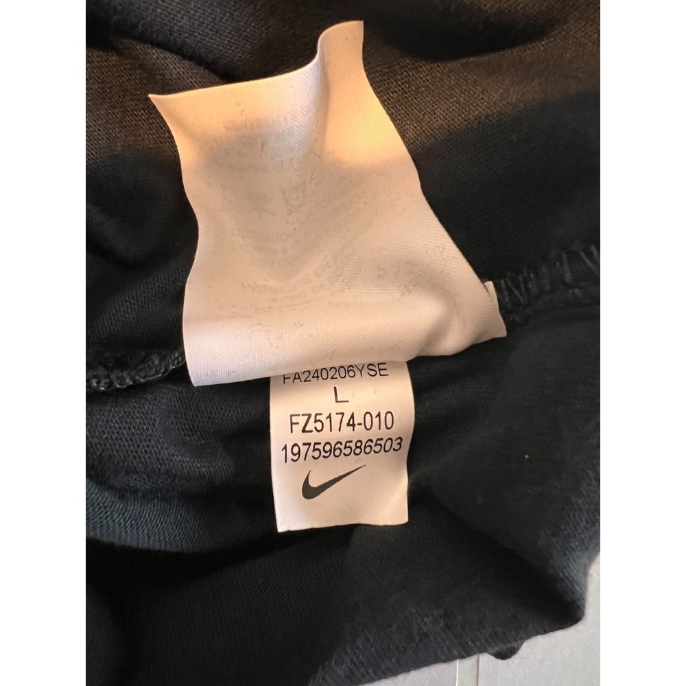 Nike Air Tee Short Sleeve Black Shirt Front Back Swoosh Logos Boys Girls Large - Picture 13 of 16